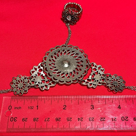 Vintage VCLM Chain Ring Bracelet Mandala - Picture 13 of 15